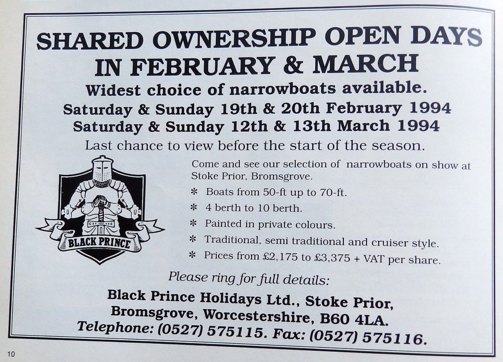 Black Prince Advert From 1994