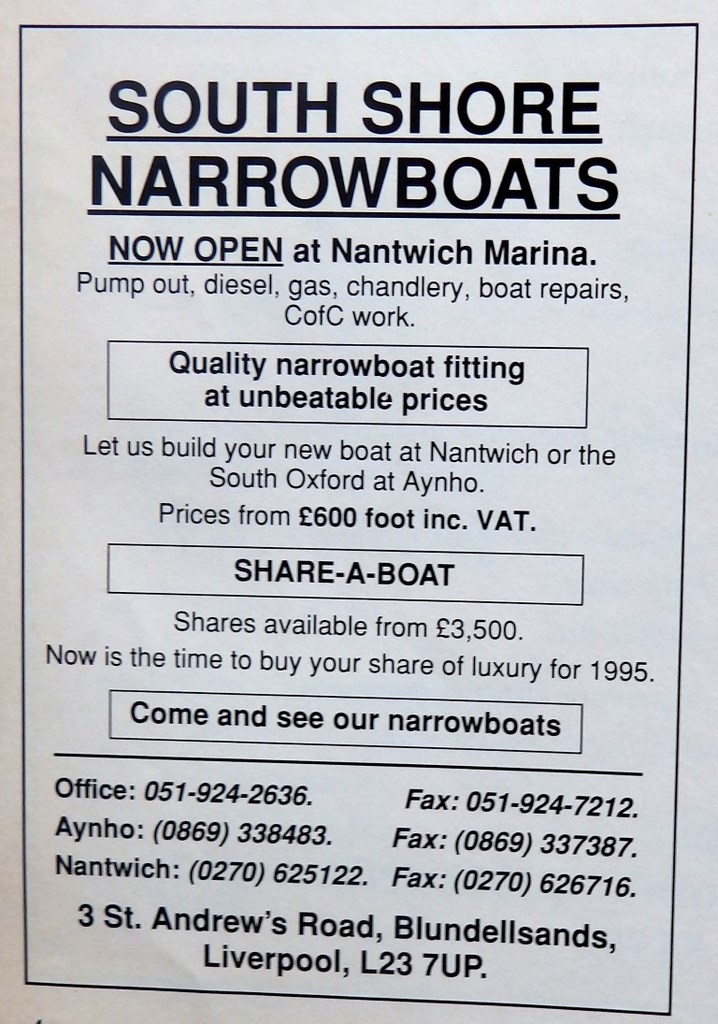 South Shore Advert From 1992