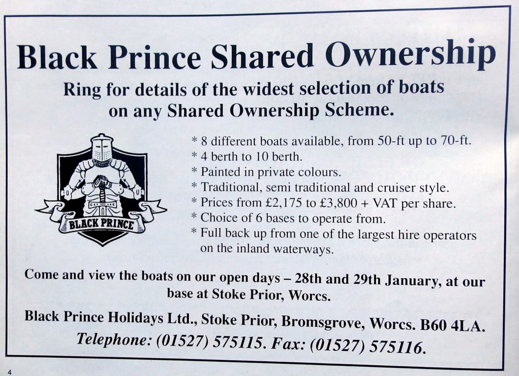 1995 Black Prince Advert