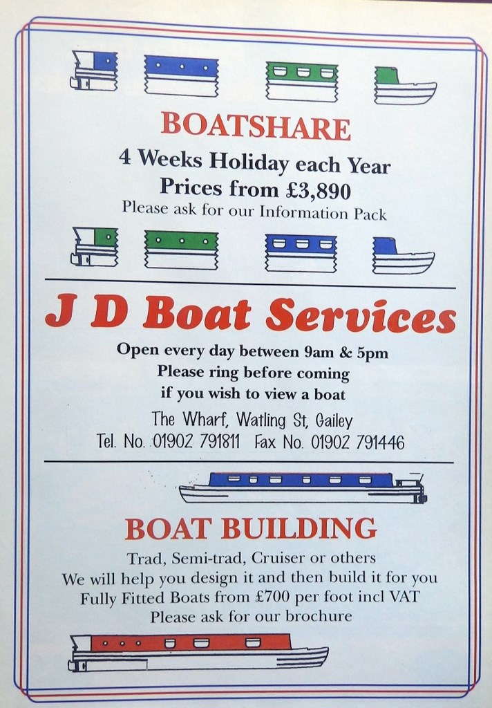 1997 J D Boat Services Advert