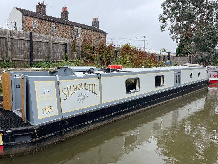 Shared Narrowboat Silhouette 1