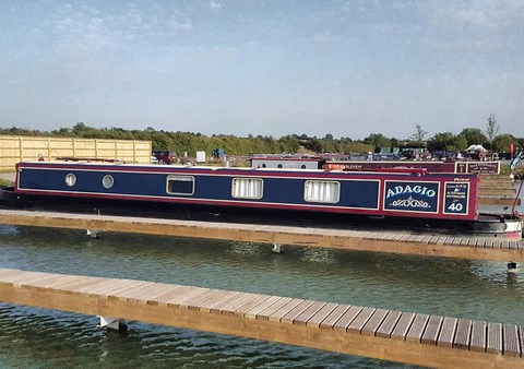 Shared narrow boat Adagio