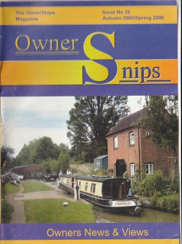 OwnerSnips 5 Spring 1994 Page 2OwnerSnips 26 Autumn 2005 Spring 2006 front cover