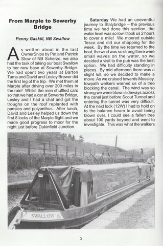 OwnerSnips 5 Spring 1994 Page 2OwnerSnips 26 Autumn 2005 Spring 2006 page 2