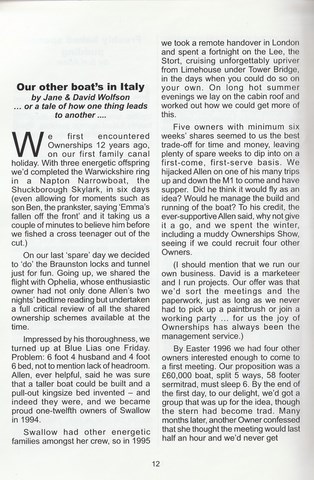 OwnerSnips 5 Spring 1994 Page 2OwnerSnips 26 Autumn 2005 Spring 2006 page 12