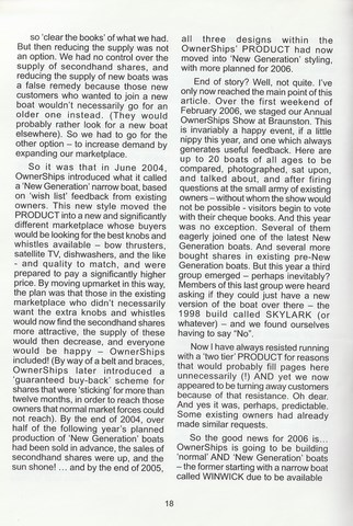 OwnerSnips 5 Spring 1994 Page 2OwnerSnips 26 Autumn 2005 Spring 2006 page 18
