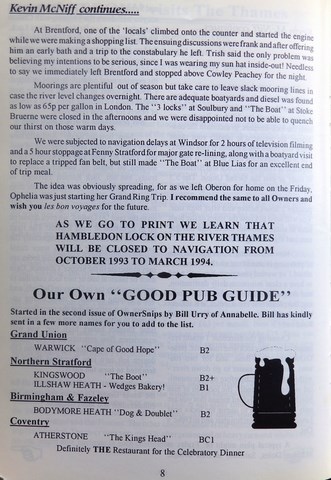 OwnerSnips 4 Autumn 1993 Page 8