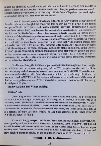 OwnerSnips 4 Autumn 1993 Page 23