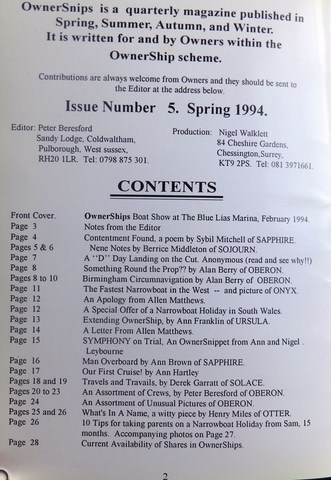 OwnerSnips 5 Spring 1994 Page 2