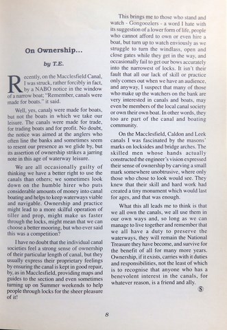 OwnerSnips Issue 9 Autumn 1996 Page 1