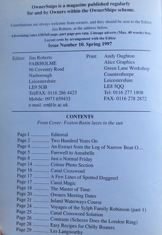 OwnerSnips Issue 10 Spring 1997 page 0