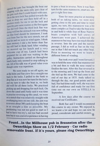 OwnerSnips Issue 10 Spring 1997 page 23