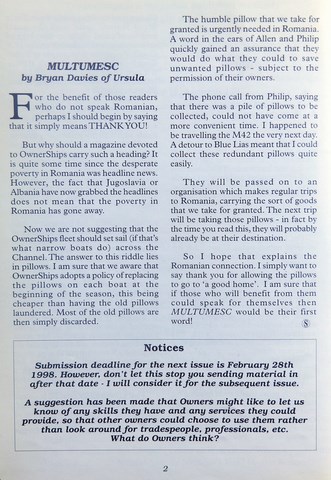 OwnerSnips Issue 11 Autumn 1997 Page 1