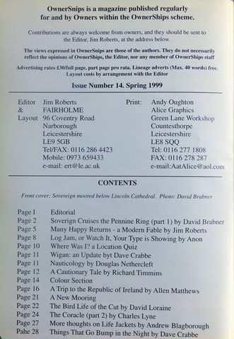 OwnerSnips Issue 14 Spring 1999 Page 0