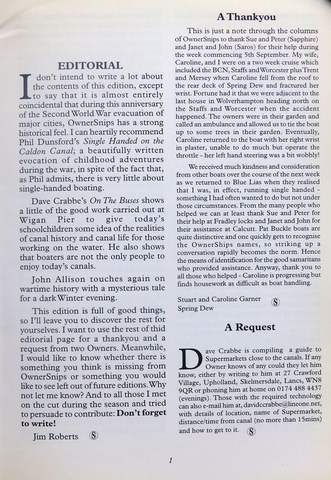 OwnerSnips Issue 15 Autumn 1999 Page 1