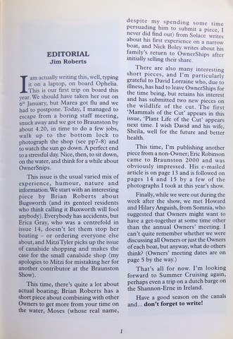 OwnerSnips Issue 16 Spring 2000  Page 1