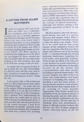 OwnerSnips Issue 16 Spring 2000 Page 16