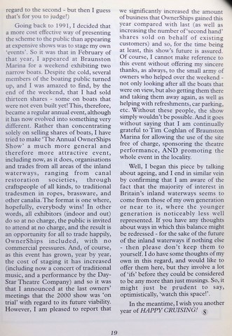 OwnerSnips Issue 16 Spring 2000 Page 19