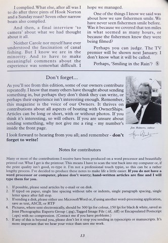 OwnerSnips Issue 17 Autumn 2000 Page 13