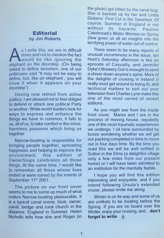 OwnerSnips Issue 19 Autumn 2001 Page 1