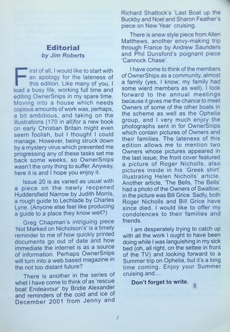 OwnerSnips Issue 20 Spring 2002 Page 1