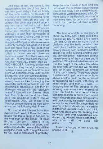 OwnerSnips Issue 20 Spring 2002 Page 13