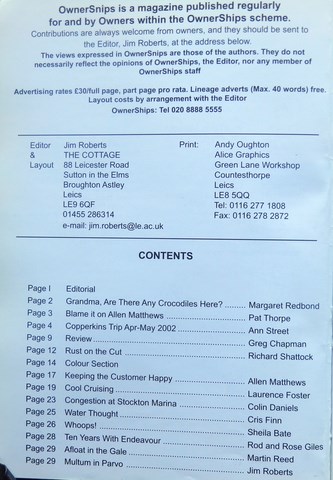 OwnerSnips Issue 23 Spring 2004 Page 