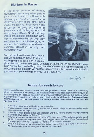 OwnerSnips Issue 23 Spring 2004 Page 29