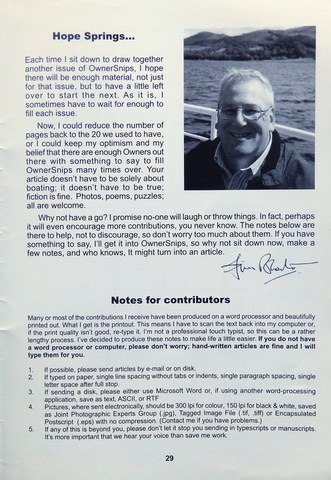 OwnerSnips Issue 24 Autumn 2004 Page 29